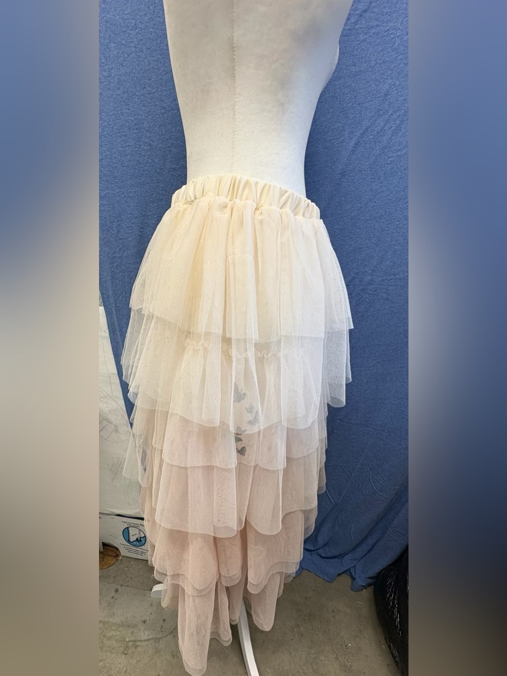 Layered Wicked Tulle Skirt in Blush - Picture 4 of 5
